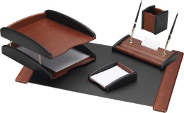 Настольный набор Good Sunrise RS5M-3A, ЛЮКС, 5 предметов, черный/коричневый