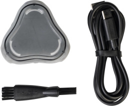 Бритва роторная Galaxy Line GL 4209 реж.эл.:3 питан.:аккум. серебристый