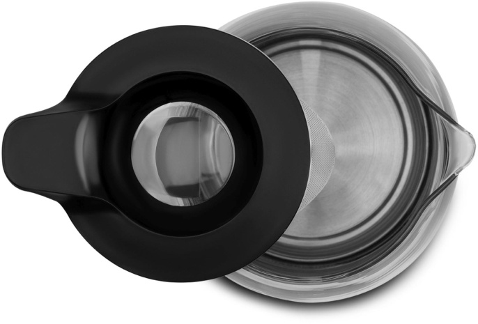 Чайник электрический Polaris PWK 1563CGL 1.5л. 2200Вт черный/прозрачный корпус: пластик/стекло