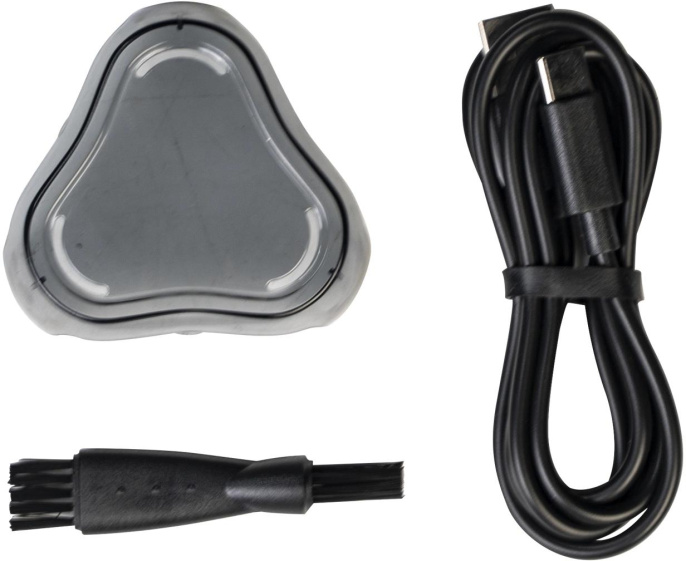 Бритва роторная Galaxy Line GL 4209 реж.эл.:3 питан.:аккум. серебристый