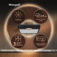 Вытяжка козырьковая Weissgauff Cover 50 черный управление: кнопочное (439258)