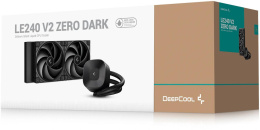 Система водяного охлаждения DeepCool LE240 V2 Zero,  4-pin,  ARGB,  120мм,  черный,  retail [r-le240zero-bklnmd-g-1]