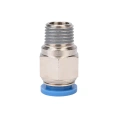 Фитинг цанговый прямой металлический 10 мм, M1/4" Pegas pneumatic 5205