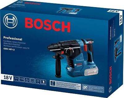 Перфоратор Bosch GBH 187-LI патрон:SDS-plus уд.:2.4Дж аккум.