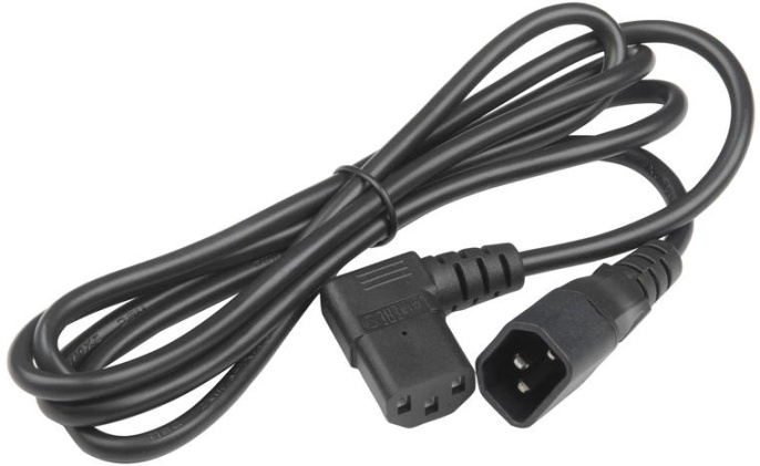 Кабель питания для монитора Hyperline PWC-IEC13A-IEC14-1.8-BK IEC 320 C13 - IEC 320 C14 1.8 метра