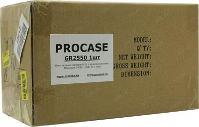 Procase GR2550 {БП 550W+550W ATX,2U 300*101*84mm,2FAN,APFC}
