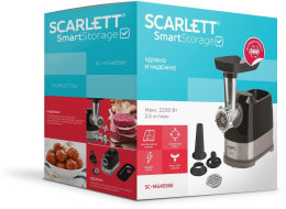 Мясорубка Scarlett SC-MG45S66,  черный/ серебристый