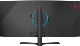34" Монитор BLOODY MN340W,  3440x1440,  VA,  180Гц,  1хHDMI,  1хDP,  изогнутый, черный