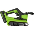 Ленточная шлифовальная машина GreenWorks G24BS, 24V, б/щет, 76х457мм, 259 м/мин, 1x2Ач,ЗУ, коробка 3100607VUA