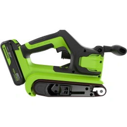 Ленточная шлифовальная машина GreenWorks G24BS, 24V, б/щет, 76х457мм, 259 м/мин, 1x2Ач,ЗУ, коробка 3100607VUA