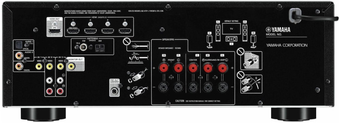 Ресивер AV Yamaha RX-V385 5.1 черный