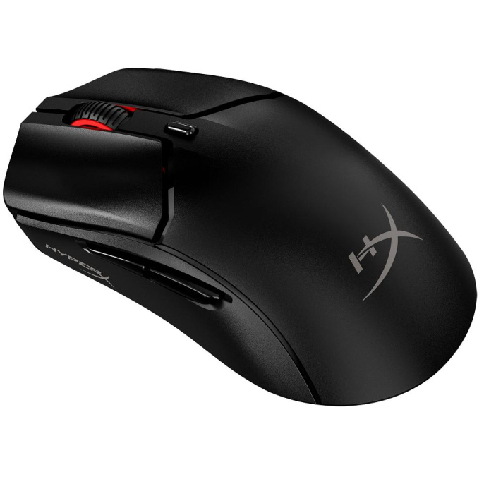 Мышь HyperX Pulsefire Haste 2 Mini Черный 7D388AA полноразмерная, симметричная, проводная USB/беспроводная радио/Bluetooth, частота опроса: до 1000Гц, сенсор оптический 26000dpi, скорость: 650 IPS, ускорение: 50G, 6 кнопок, колесо с нажатием, долговечн