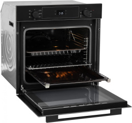 Духовой шкаф электрический ZIGMUND & SHTAIN E 158 B,  72л,  дверца с 3 стеклами,  черный