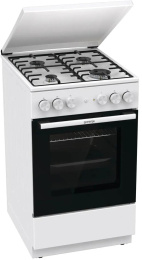 Плита Комбинированная Gorenje GK5A22WH белый металлическая крышка реш.сталь