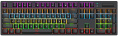 Клавиатура HAFF Synthblood KBD-MK101 механическая, проводная: USB, 108 клавиш, SNK switch red , RGB- подсветка, LED Logo Screen, 1.6м плетеный кабель, цвет: черный/красный