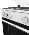 Плита Газовая Gorenje GG6A11WF белый стеклянная крышка реш.чугун