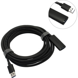Активный кабель-удлинитель Vention USB 3.0 AM/AF с усилителем - 5м Черный CBMBJ