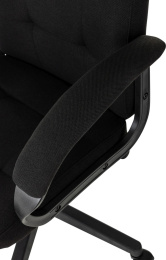Кресло руководителя Бюрократ CH 002, ткань, до 120кг, топ-ган, черный