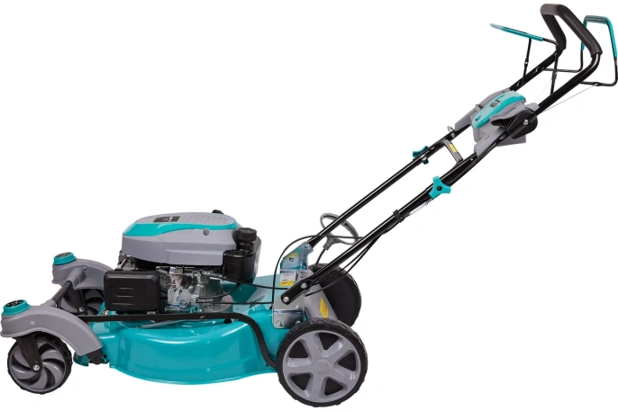 Газонокосилка бензиновая GPT GLM-Т5136SR роторная газонокосилка, самоходная, бензиновый двигатель, 3600 Вт, 5 л.с., ширина скашивания: 51 см 60 л
