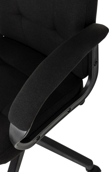 Кресло руководителя Бюрократ CH 002, ткань, до 120кг, топ-ган, черный