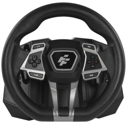 Руль FlashFire Imola F107 проводной, интерфейс: MicroUSB, USB-C, управление: педали, блок переключения передач, подрулевые переключатели, кнопки, подсветка, совместимость: PC Windows 7/8/10/11 /PS4/Xbox One/Xbox Series X/S