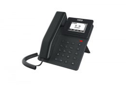 SIP телефон Fanvil V50G, 2 SIP-акк., 2,3", 132x64 Ч/Б экран, POE, БП в комп., 2x1 Gbps Замена X301G