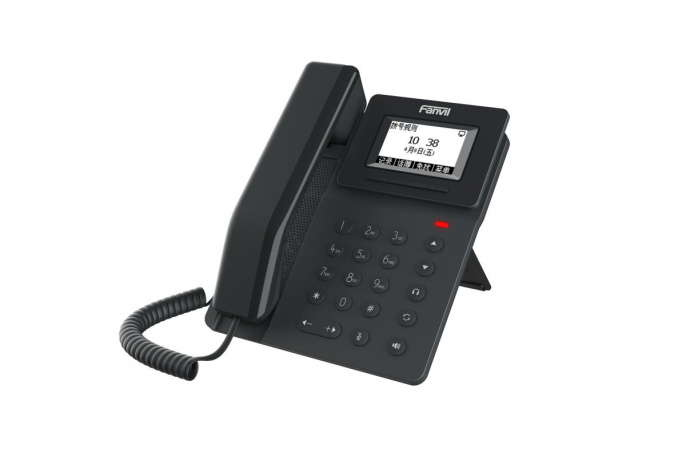 SIP телефон Fanvil V50G, 2 SIP-акк., 2,3", 132x64 Ч/Б экран, POE, БП в комп., 2x1 Gbps Замена X301G