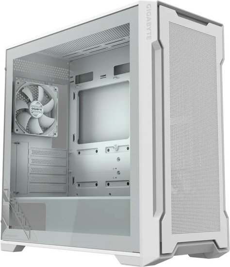 Корпус Gigabyte GB-C102GI белый без БП mATX 7x120mm 4x140mm 2xUSB3.0 audio bott PSU