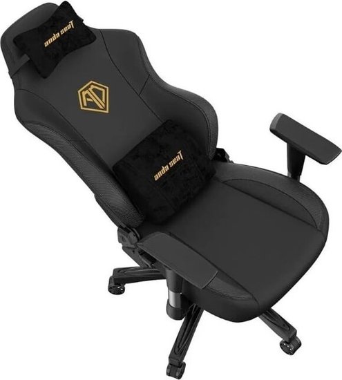Кресло игровое Anda Seat Phantom 3, цвет чёрный, размер L 90кг , материал ПВХ премиум-класса модель AD18
