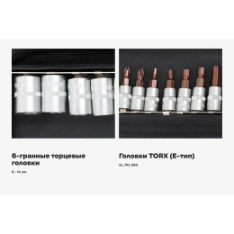 Набор головок Gigant 1/4 дюйма с инструментом в сумке, 37 предметов GAS-37