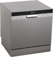 Посудомоечная машина WEISSGAUFF TDW 4006 S, компактная, настольная, 55см, загрузка 8 комплектов, серебристая [425988]
