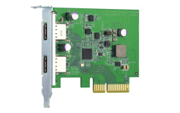 Карта расширения QNAP QXP-10G2U3A USB Dual Port Adapter, 2 x 10Gb / s USB 3.2 Gen 2, PCIe Gen3 x2