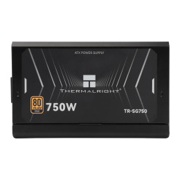Блок питания 750W/ Power Supply Thermalright, 750W 80+ Gold ATX, 3.1, PCIe 5.1, Full modular, 1x24 20+4 pin 600mm, 2xCPU 8 4+4 pin 650mm, 2xPCIe*2 8 6+2 pin 650+150mm, 1x12VHPWR PCIe 5.1 12+4pin 600mm, 2xSATA*4 450+150+150+150mm, 1xMOLEX4pin*3 500+150+15