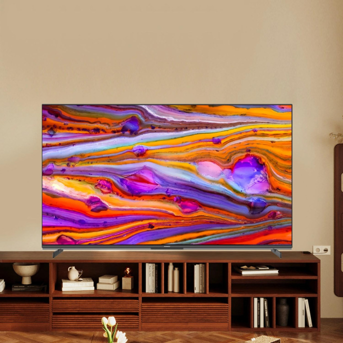 55" Телевизор SKYWORTH 55X85G QD-Mini LED QLED, 4K Ultra HD, черный, СМАРТ ТВ, Google TV