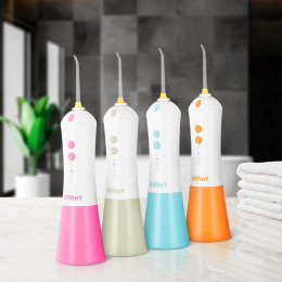 Ирригатор Kitfort КТ-2958-2 портатив. 4насад. зеленый/белый