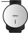 Вафельница Kitfort КТ-5616 1000Вт черный/серебристый