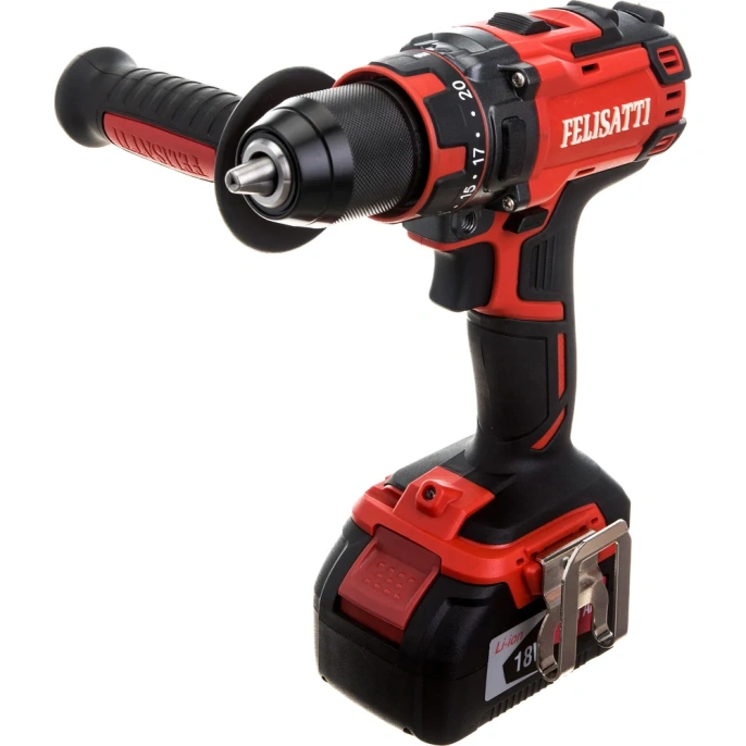 Аккумуляторная дрель-шуруповерт Felisatti ДА-13/18BK бесщеточная (кейс, 1 аккум. 4Ач, ЗУ), 151.5.1.00