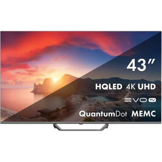 43" Телевизор HAIER Smart TV S2 Pro, QLED, 4K Ultra HD, черный, СМАРТ ТВ, Android TV[DH1PM9D00RU]