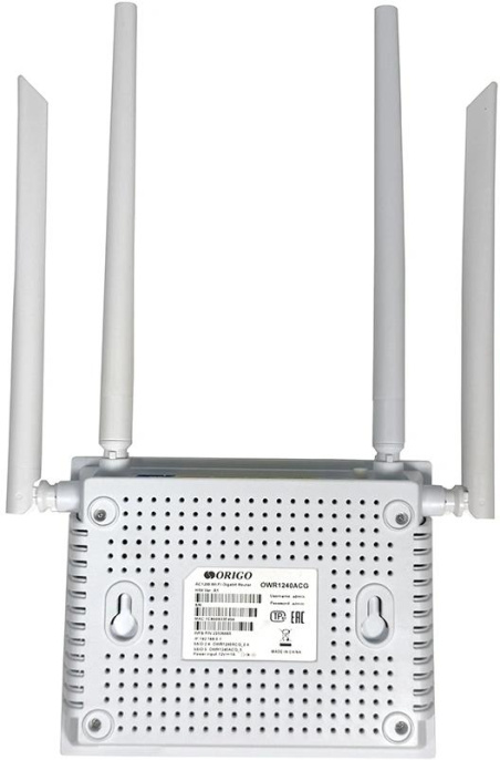 Маршрутизатор Origo AC1200 OWR1240ACG/A1A AC1200 10/100/1000BASE-T белый