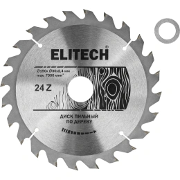 Диск пильный Elitech 1820.054200 (190мм, 24зуб, дерево) 187769