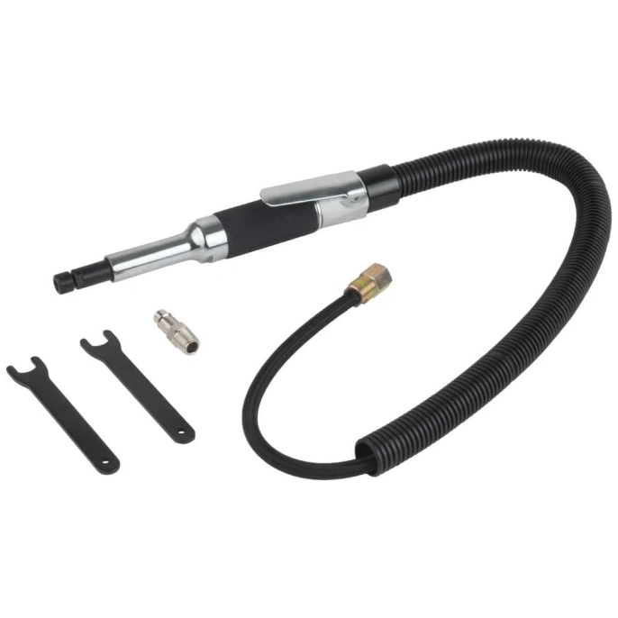 Прямая удлинённая пневматическая машина DeBever с зажимной цангой 6 мм, 30000 об/мин, 225 Вт DB-2115