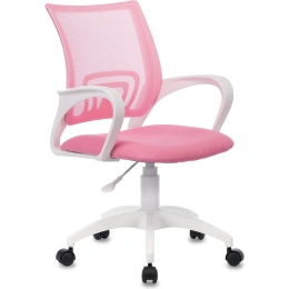 Компьютерное кресло Бюрократ CH-W695NLT розовый крестовина пластик белый CH-W695NLT/PK/TW-13A