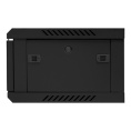 Шкаф телекоммуникационный 19" настенный 4U ExeGate EC-WM-4U.450.G.BLACK 19”, 4U, 600x450x280mm ШхГхВ , передняя дверь закаленное стекло, съемные боковые панели, пыле- и влагозащита IP23, черный RAL 9004 EX300250RUS
