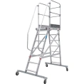Передвижная односторонняя лестница-подмости с платформой Новая Высота NV 5510, 1x7 ступеней 5510107