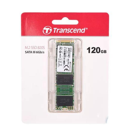Твердотельный накопитель Transcend SSD 820S, 120GB, M.2 22x80mm , SATA3, 3D TLC, R/W 500/350MB/s, IOPs 28 000/75 000, TBW 40, DWPD 0.3 12 мес. TS120GMTS820S
