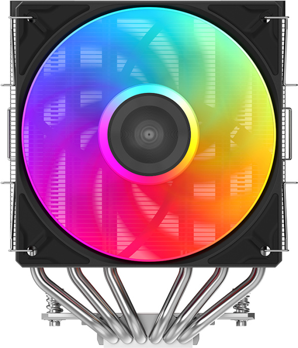 Кулер для процессора CPU Cooler SAMA A60L 265W, 4-pin PWM, 156.5mm, 6x6mm, ARGB, 2x120mm, 78CFM, 29dBA, 2200RPM, S: 1851/1700/1200/115X, AM5/AM4, silver A60-XXWAYXOX-G