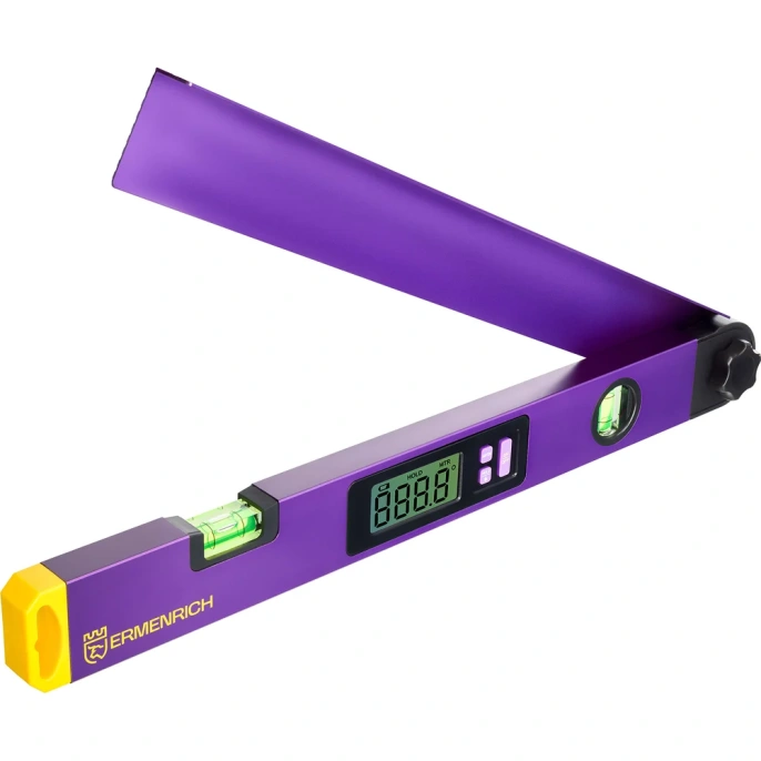 Цифровой угломер Ermenrich Эрменрих Verk DA40, фиолетовый 83830