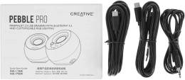 Колонки Creative Pebble Pro 2.0 черный 10Вт BT портативные