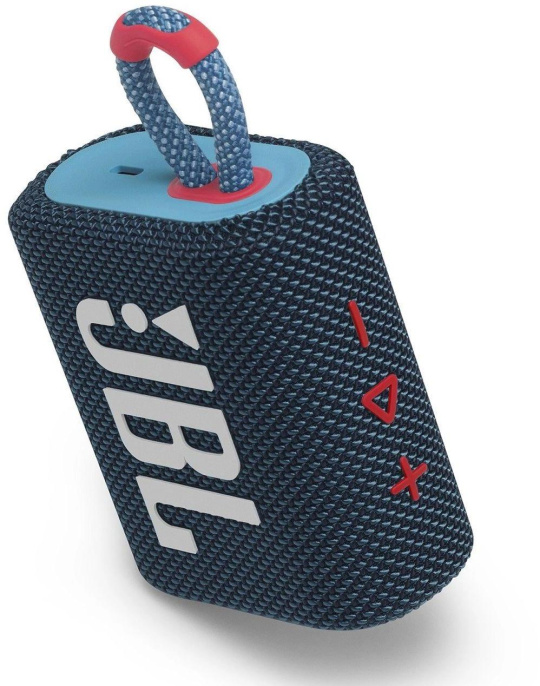 Колонка порт. JBL GO 3 синий/розовый 4.2W 1.0 BT 10м JBLGO3BLUP