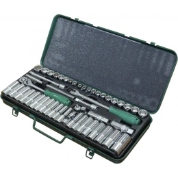 Комплект 12-гранных головок 3/8", 8-19мм, 3/8"-7/8", 50шт Hans 3650-2MA